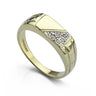 Men's Pre-Loved Diamond Pavé Gold Signet Ring