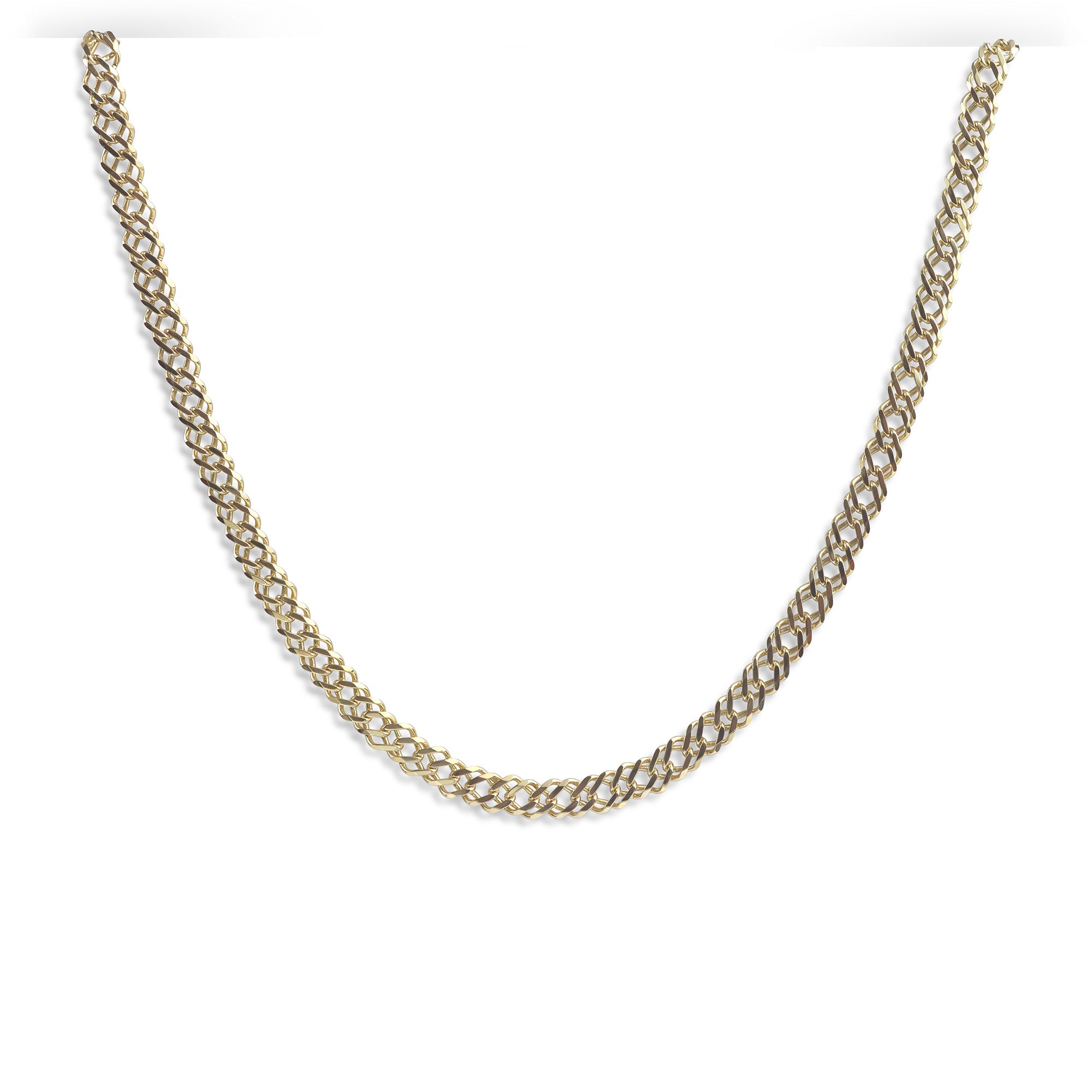 9ct Gold Double Curb Chain 22 inches main view