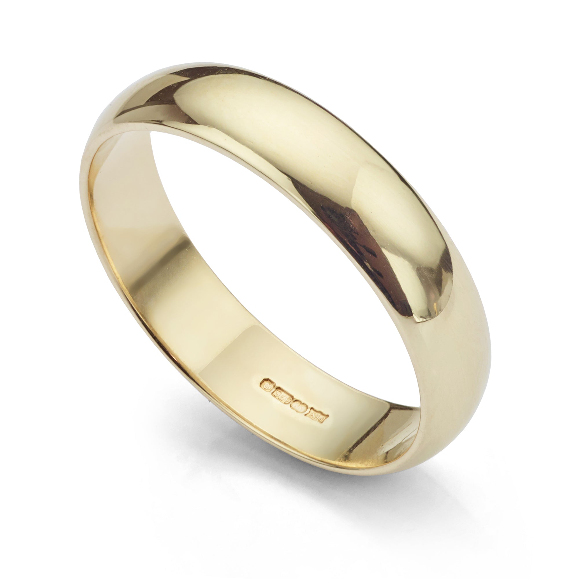 Pre-owned 5mm yellow gold wedding ring