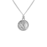 Front view of the vintage Georgian 3 pence piece necklace