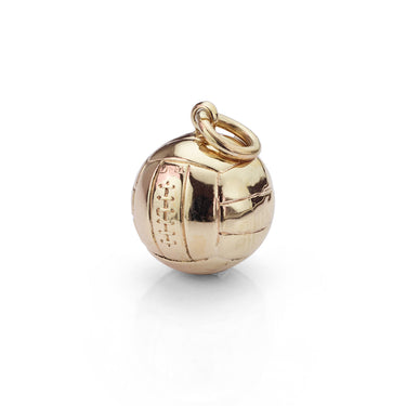 Vintage 9ct Yellow Gold Football Charm Pendant – Chester 1957