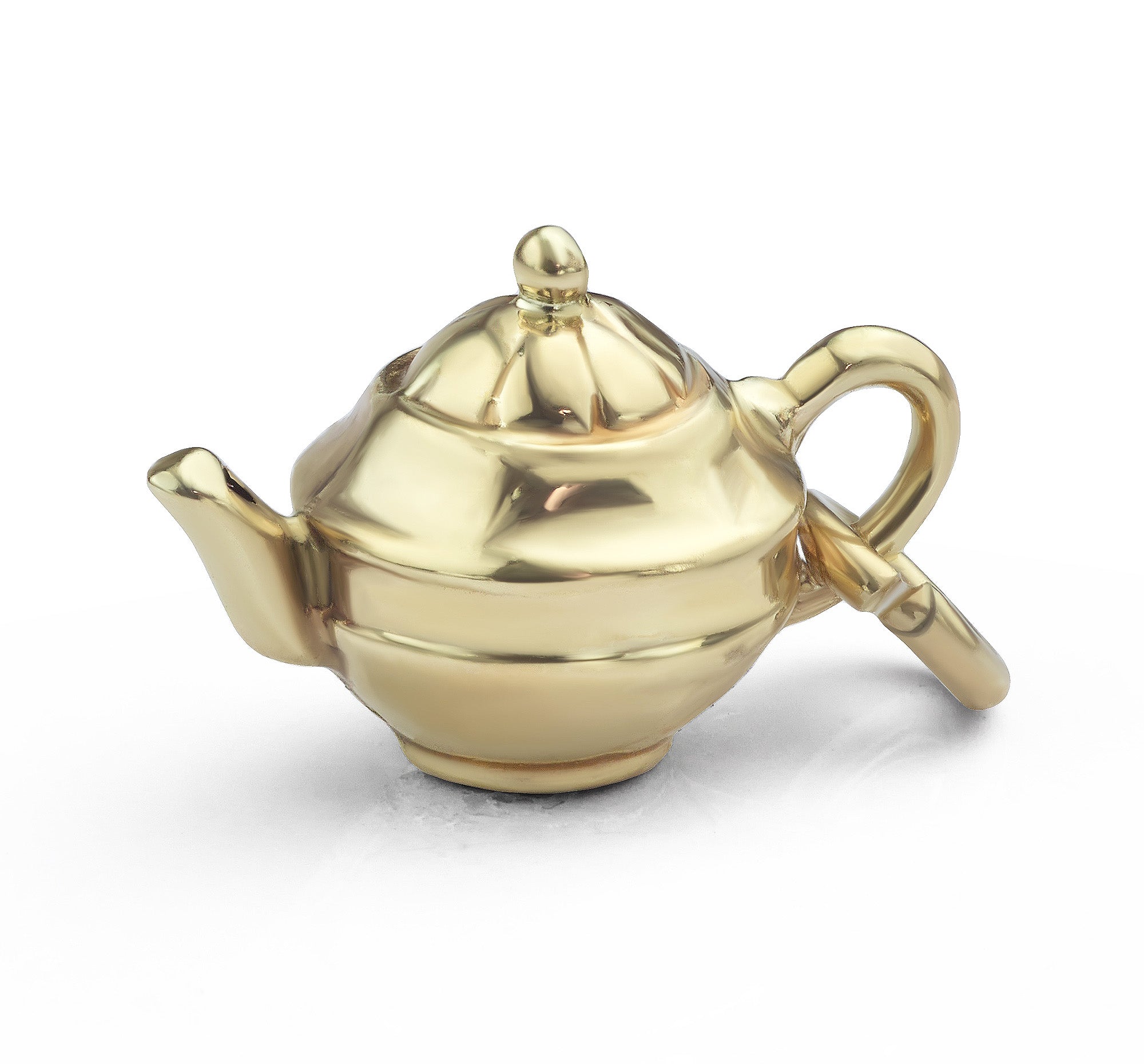 9ct Gold Teapot Charm close up view