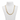 24.5 Inch 9ct Yellow Gold Flat Curb Chain on White Bust Front View