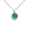 RL007 memorial hair or ashes pendant in Sterling Silver. 