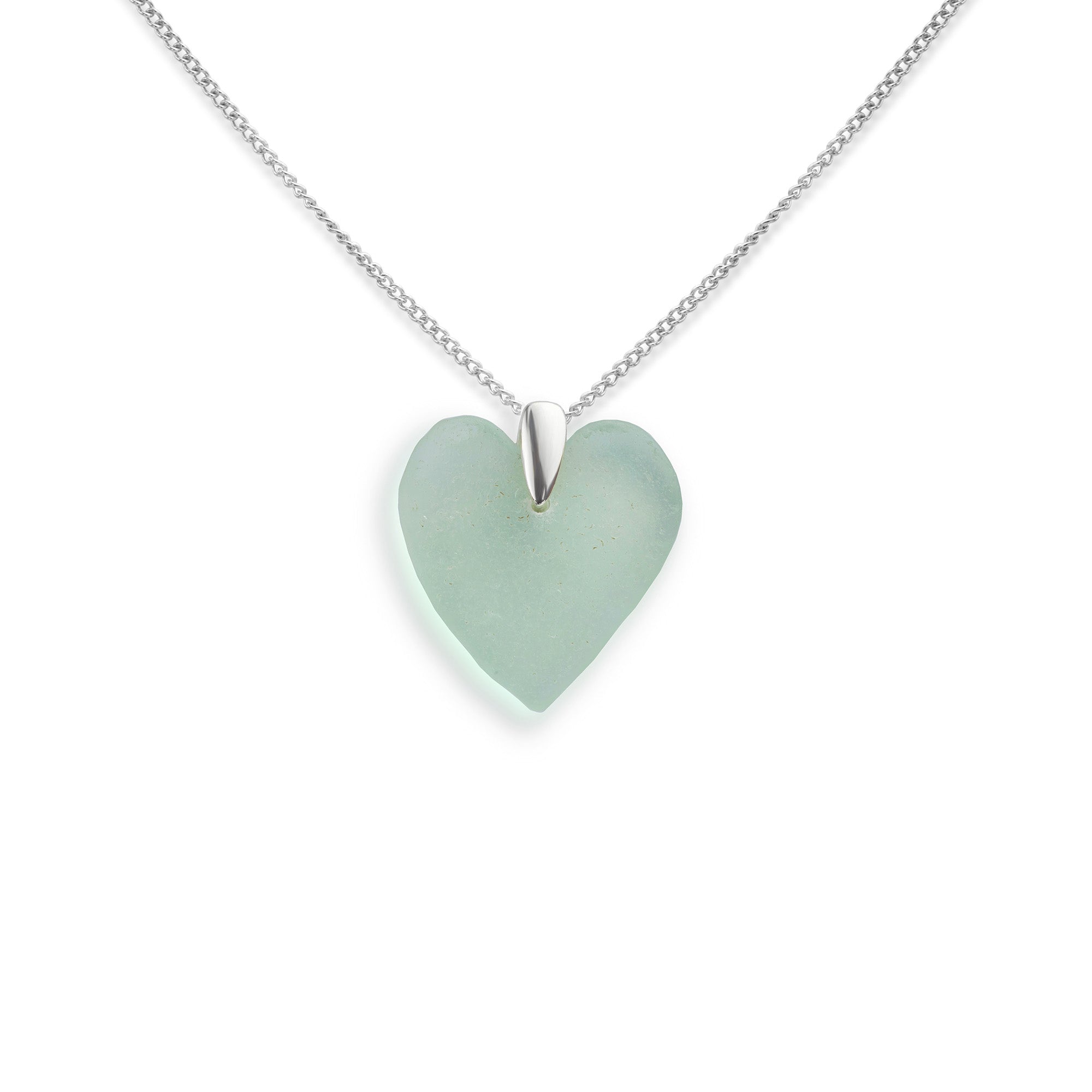 Sea Glass Heart Necklace