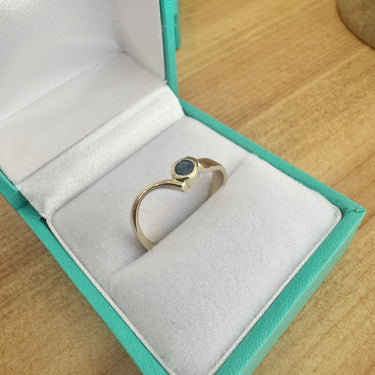 Sapphire Ribbon Ring