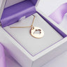 Isle of wight cutout yellow gold necklace in presentation box