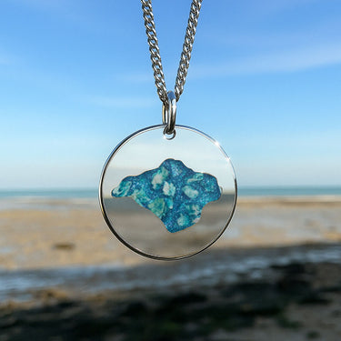 Isle of wight ashes necklace beach view