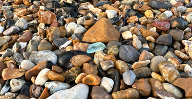 Isle of Wight Sea Glass Shown on the Beach