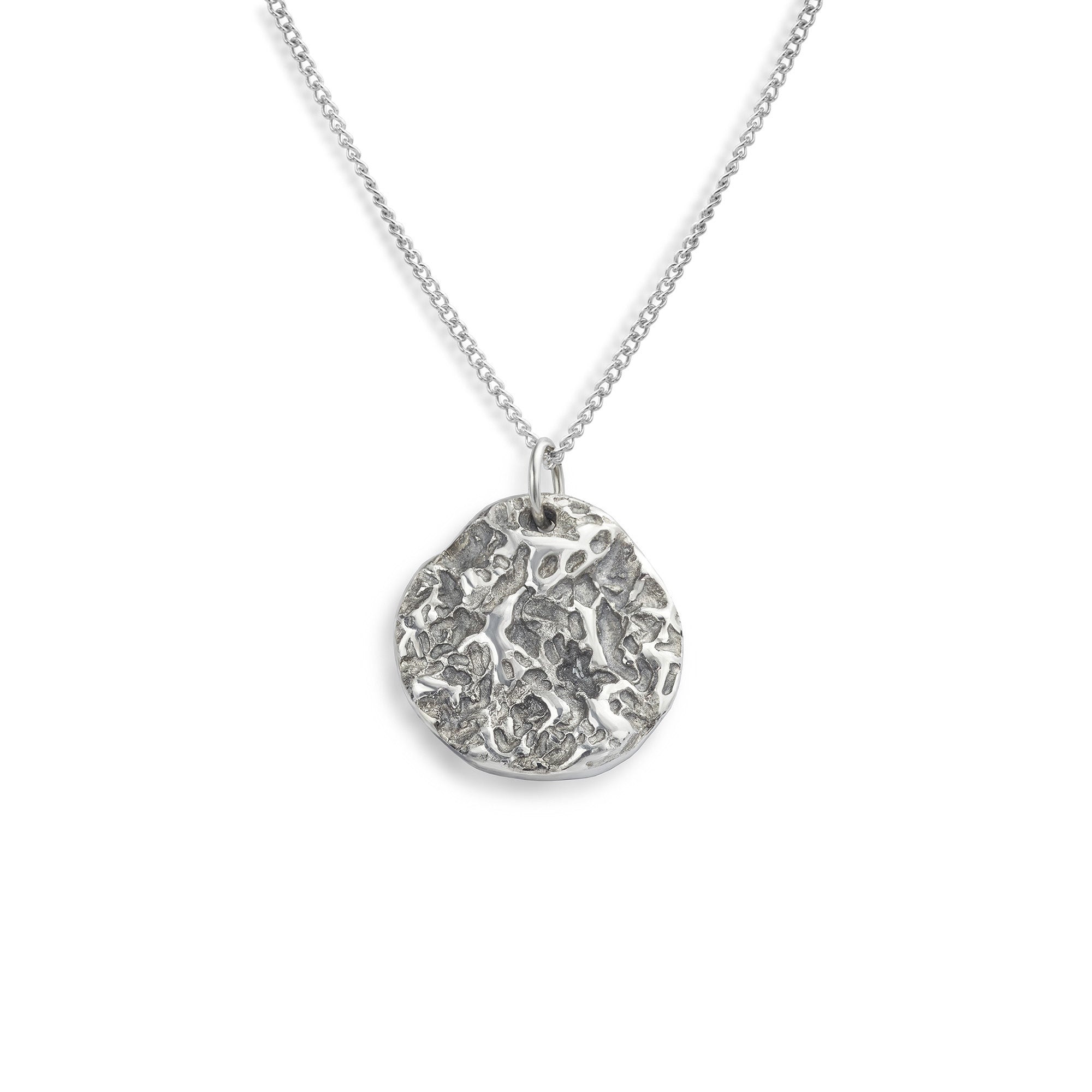 Isle of Wight Silver Beach Rock Necklace