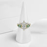 Marquise shaped wedding ring with engagement ring