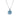 Ocean Blue Round Sea Glass Necklace