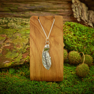 Japanese Paper Bark Maple (Acer griseum) seed necklace on Autumn display 