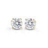 Paris yellow gold lab-grown diamond stud earrings 0.62cts total
