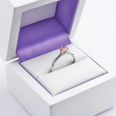 Pink destiny diamond engagement ring