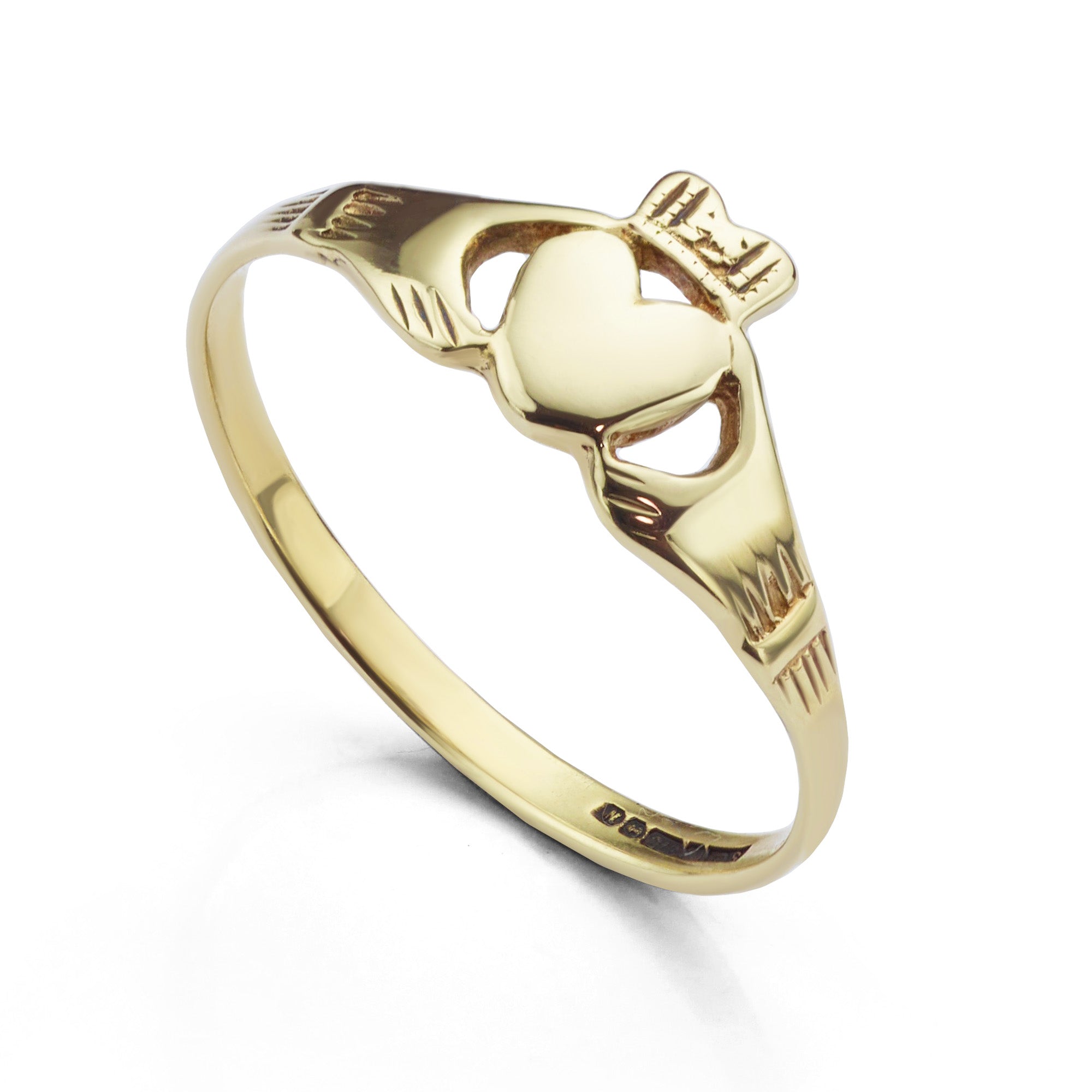 Pre-loved gold Claddagh pinkie ring