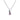 Pre-loved 18ct white gold pink sapphire slier necklace front view