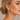 Yellow Gold Pre-Loved Woven Knot Earrings Shown Worn in Ear