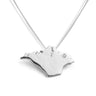 Ryde Isle of Wight Shaped Diamond Necklace