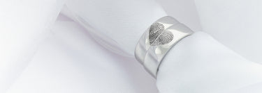 Fingerprint wedding rings custom made at Serendipity Jewellery