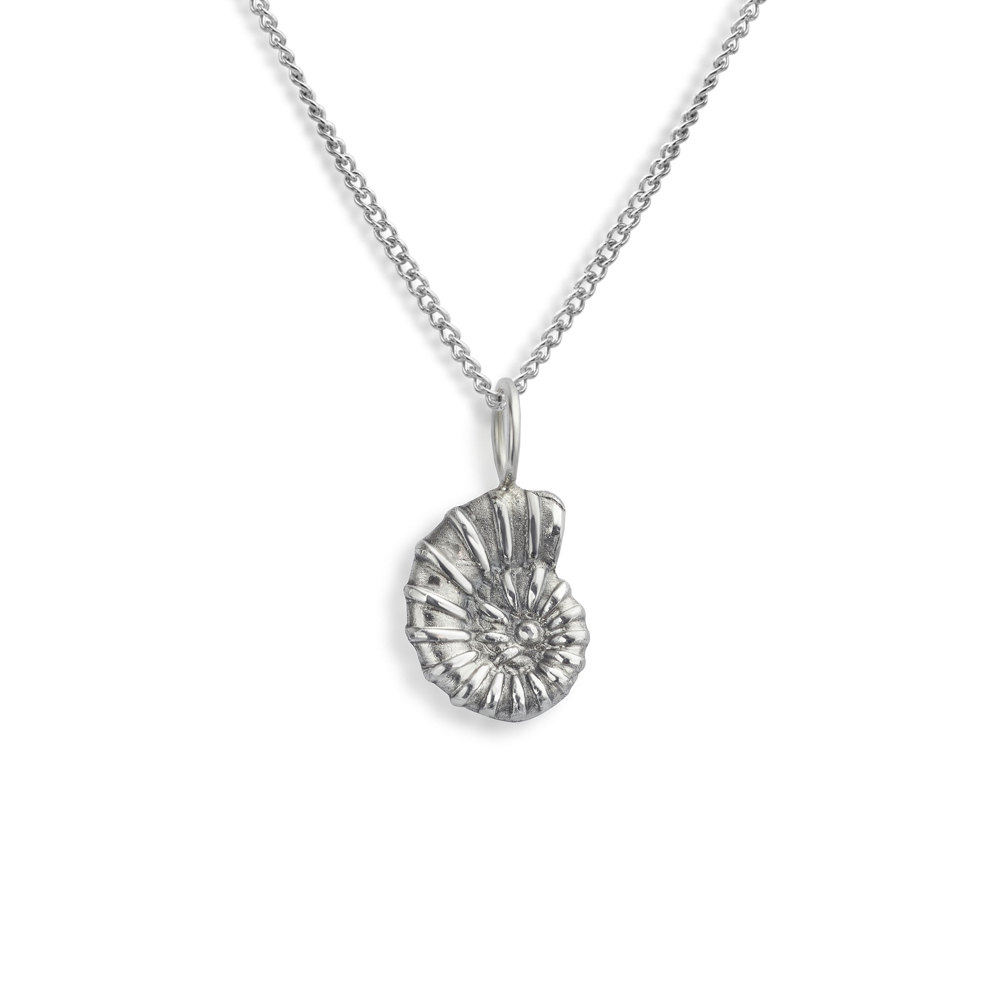 Compton Silver Ammonite Necklace