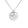 Isle of Wight Raised Relief Circular Disc Necklace