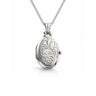 Vintage K&L Sterling Silver Oval Photo Locket Front