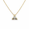 Triangular pre-loved diamond pendant 