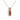 Double channel gold tangerine garnet slider necklace front