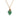 Teal blue diamond shaped sea glass necklace with tan cord