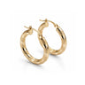 Textured Gold Hoop Earrings