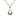 Pre-loved pink tourmaline and diamond drop necklace