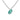 Turquoise sea glass charm necklace in silver large view