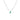 Turquoise sea glass charm necklace in silver