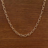 Twisted Link Figaro Chain Necklace – 9ct Yellow Gold, 18" Length