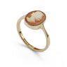 Vintage 9ct Yellow Gold Cameo Ring – 1966 – Size L