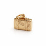 Vintage Grand Tour Suitcase Charm – 9ct Yellow Gold (Paris & Rio) Front View