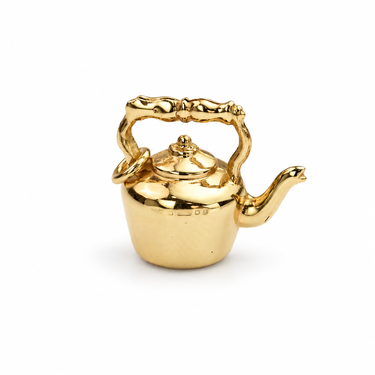 Vintage 9ct Gold Kettle Charm – London Hallmarked 1975