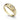 Yellow gold diamond 3 stone gypsy ring