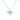 Pale Blue Isle of Wight Shaped Sea Glass Necklace