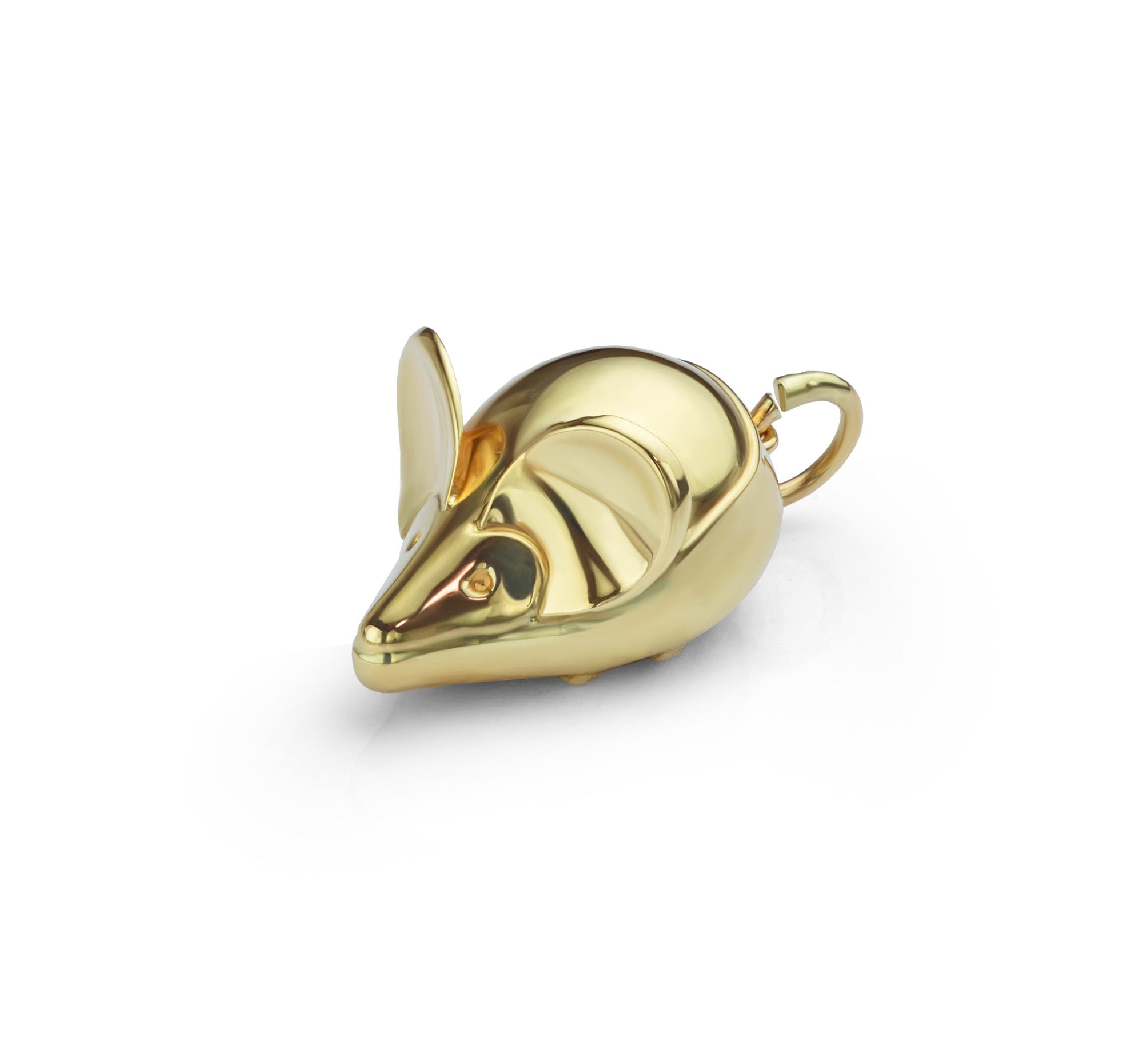 Vintage Gold Mouse Charm Main Image