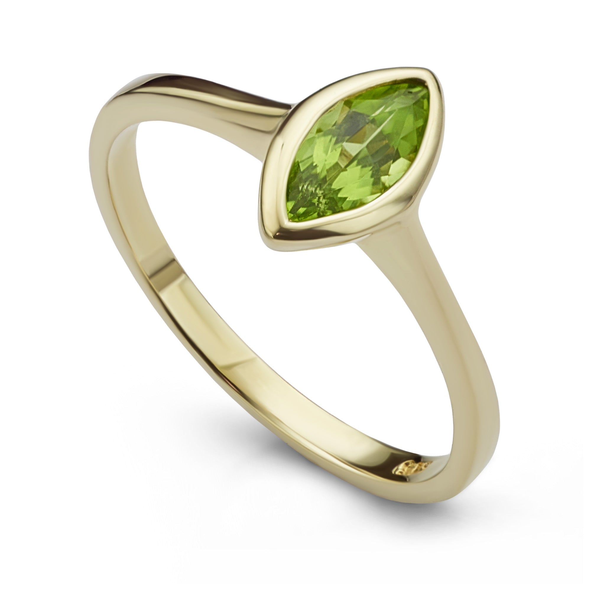 Marquise Peridot Ring