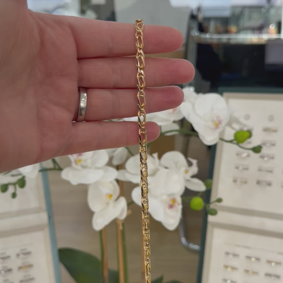 Italian 14ct Yellow Gold Double Curb Chain – 20 Inch, 21.6g