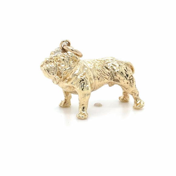 Gold bulldog charm video