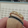 Pre-loved flush set diamond signet ring 