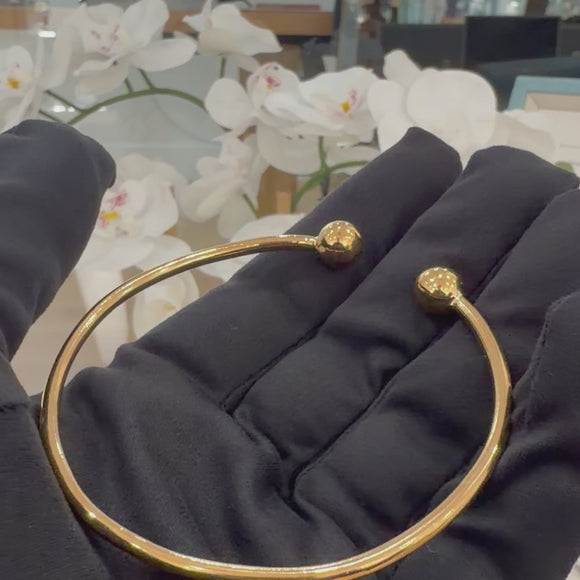 22ct Yellow Gold Torque Bangle 22 Grams