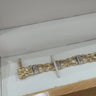 14ct yellow and white gold diamond bracelet pre-loved 