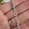 Pre-loved sterling silver 20 inch rope chain