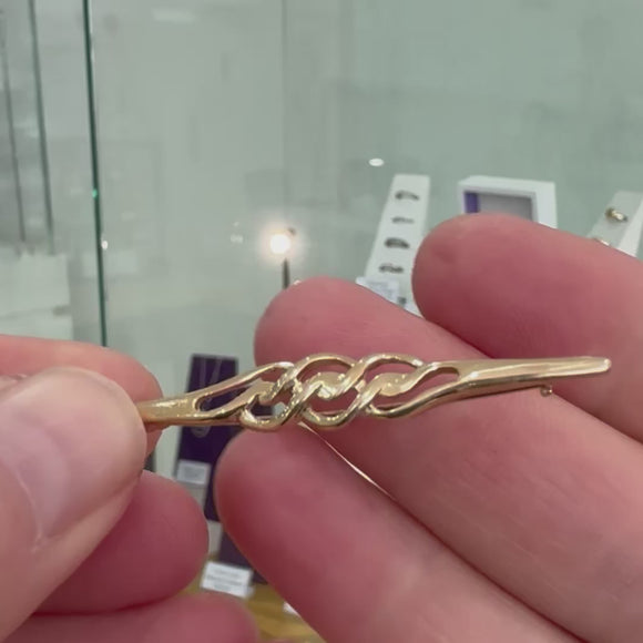 Yellow gold pre-loved art nouveau pin brooch video