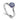 Platinum blue sapphire twist ring